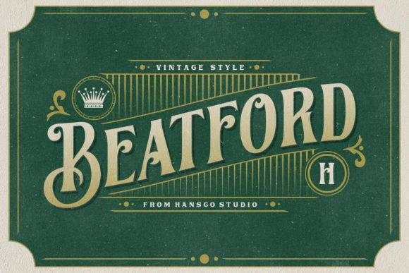 Beatford: A Vintage Typeface for Editorial Design