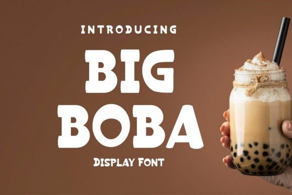 Big Boba: A Playful Display Font for Editorial Design