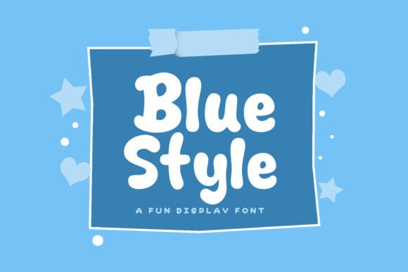 Blue Style: A Playful Display Font for Editorial Design