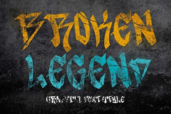 Broken Legend: A Font That Elevates Brand Identity