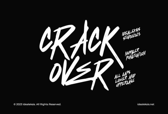 Crack Over: A Typeface That Speaks in Shadows