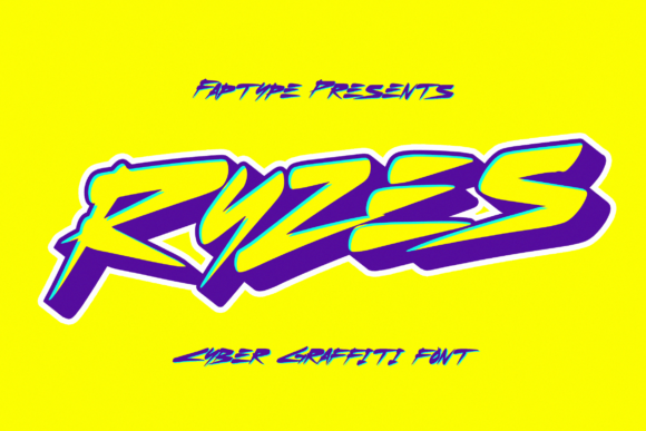 Ryzes: A Cyberpunk Font for Digital Design