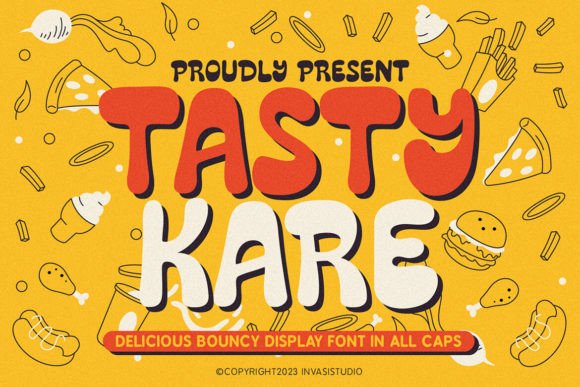 Tastykare Font: A Playful Display Typeface for Digital Marketers