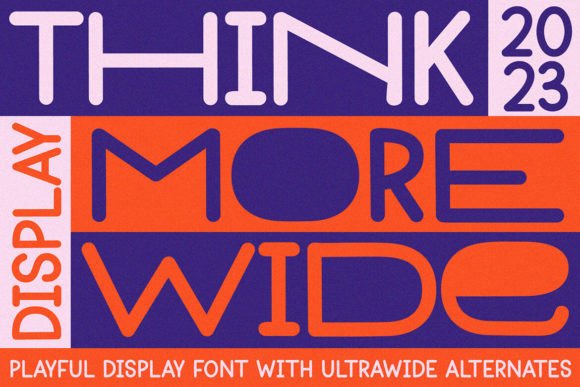 Thinkmore: A Playful Display Font for Editorial Design